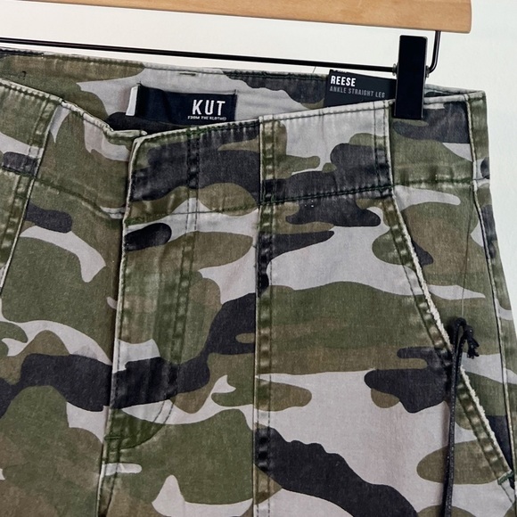 NWT Kut From The Kloth Reese High Waisted Camo Utility Pants - Picture 4 of 7